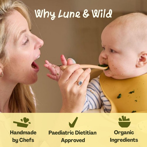 Lune & Wild Handmade Spinach & Coconut Curry Baby Purees 6+ months thumbnail 3