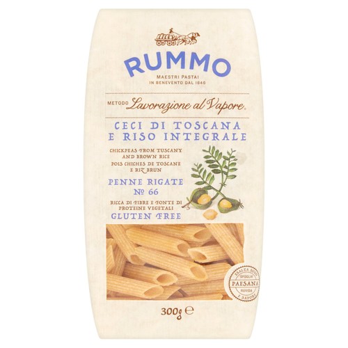 Rummo Gluten Free Chickpea Penne Al Ceci E De Toscana Pasta No.66