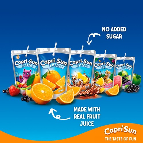 Capri Sun Orange Zero Party Pack Kids Juice Drink thumbnail 2