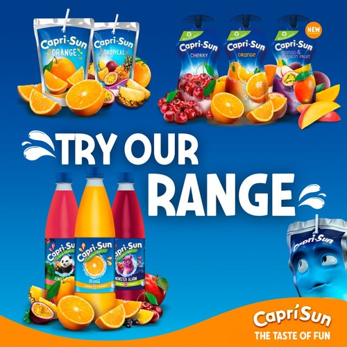 Capri Sun Orange Zero Party Pack Kids Juice Drink thumbnail 3