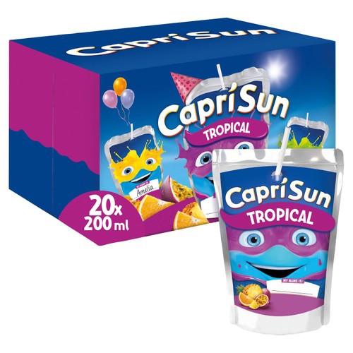 Capri Sun Tropical Party Pack Kids Juice Drink