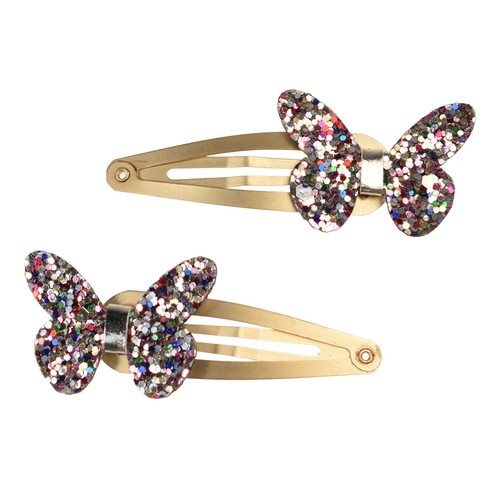 Rex London Glitter Butterfly Hair Clips thumbnail 2