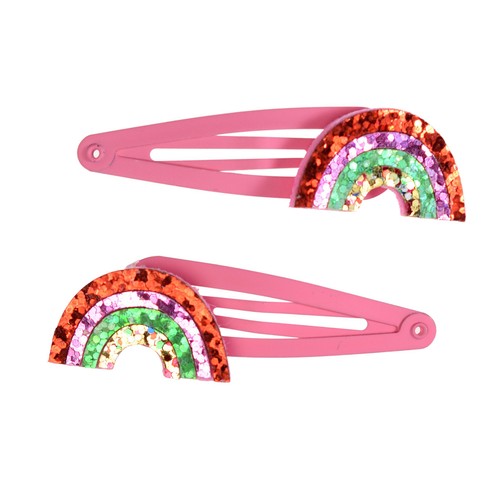Rex London Glitter Hair Clips Rainbow thumbnail 2