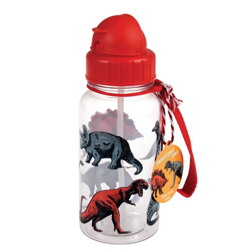 Rex London Prehistoric Land Water Bottle with Straw 500ml thumbnail 2