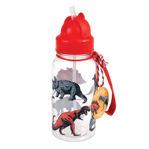 Rex London Prehistoric Land Water Bottle with Straw 500ml thumbnail 3