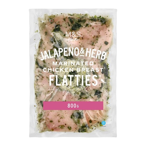 M&S Jalapeno & Herb Chicken Breast Flatties