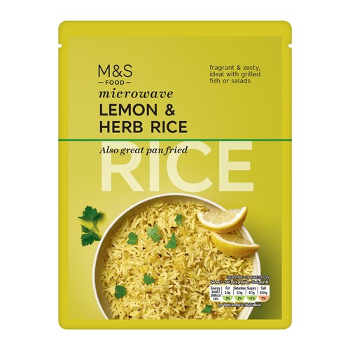 M&S Lemon & Herb Microwave Rice thumbnail 2