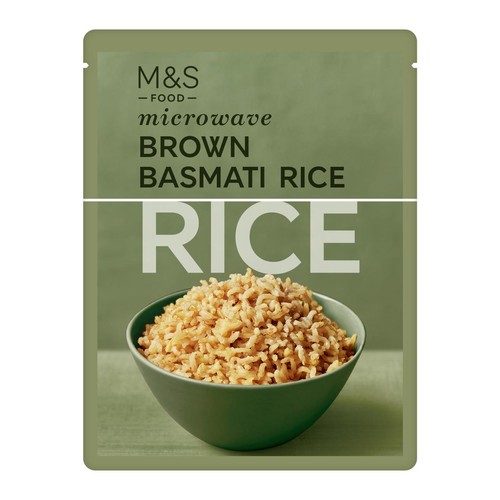 M&S Brown Basmati Microwave Rice