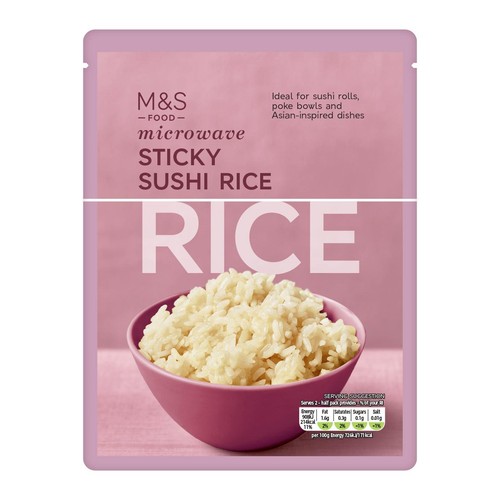 M&S Sticky Sushi Microwave Rice thumbnail 2