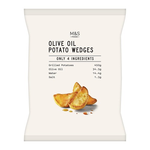 M&S Only 4 Ingredients Olive Oil Potato Wedges