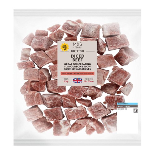 M&S Diced Beef Frozen thumbnail 2