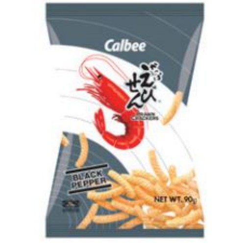 Calbee Prawn Crackers Black Pepper Flavour