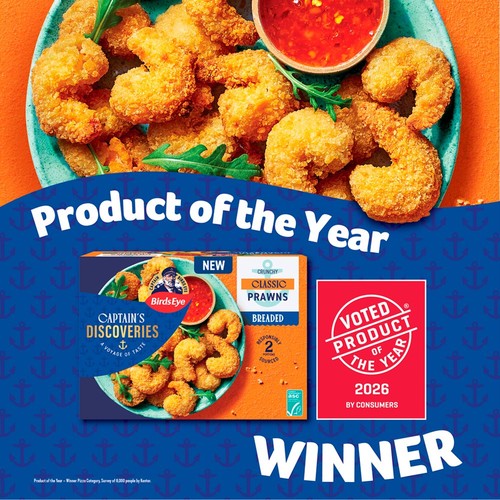 Birds Eye Captain's Discoveries Crispy Breaded Prawns thumbnail 2