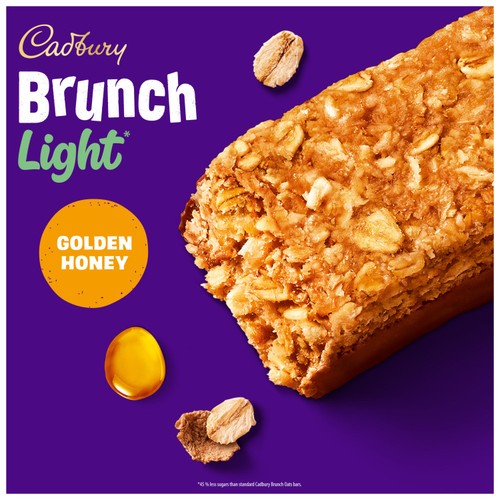 Cadbury Brunch Light Honey and Oat Chocolate Cereal Bars thumbnail 2
