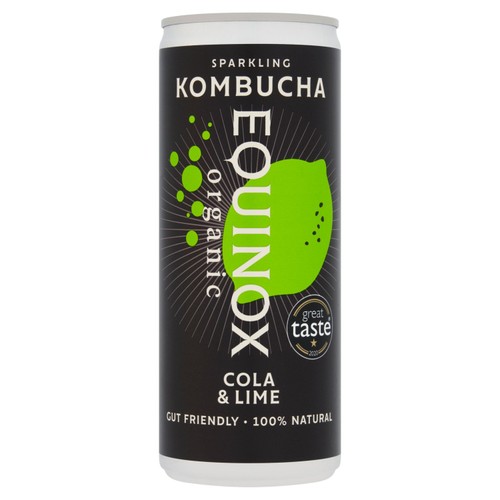 Equinox Organic Cola and Lime Kombucha