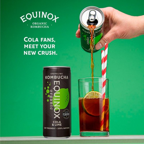 Equinox Organic Cola and Lime Kombucha thumbnail 6