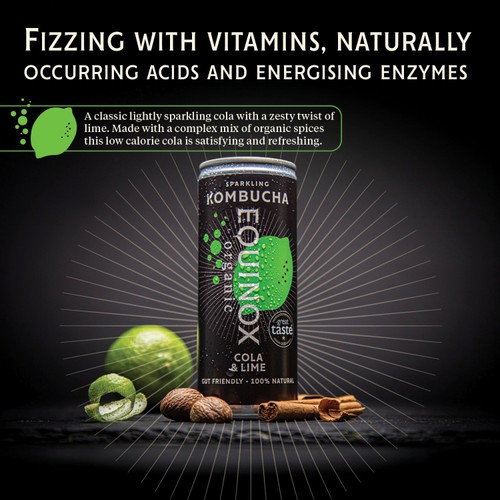 Equinox Organic Cola and Lime Kombucha thumbnail 7