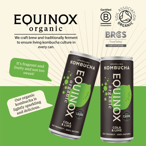 Equinox Organic Cola and Lime Kombucha thumbnail 10