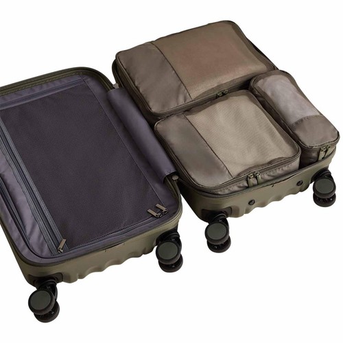 M&S 3 Pack Packing Cubes, Khaki thumbnail 4