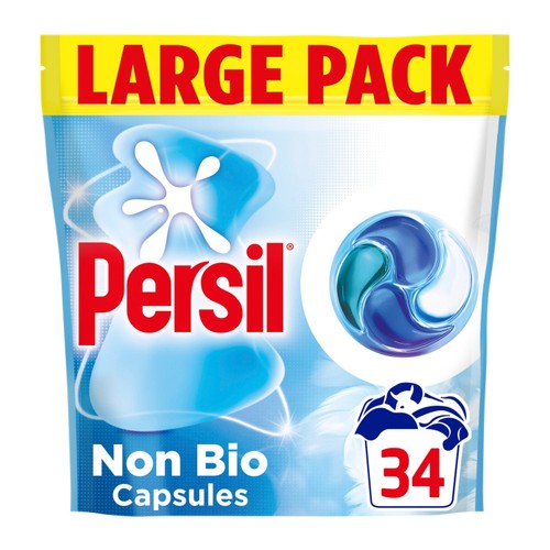 Persil Non Bio 4 in 1 fast-dissolving laundry capsules, 34 washes