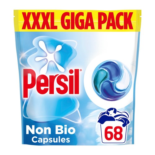 Persil Non Bio 4 in 1 fast-dissolving laundry capsules, 68 washes
