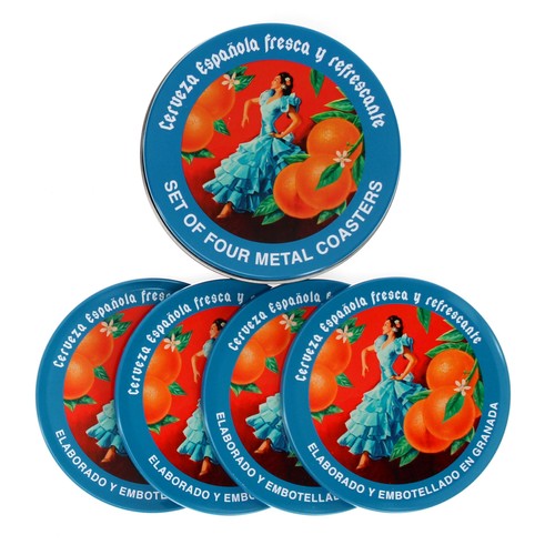 Cerveza Espanola Metal Coasters thumbnail 3