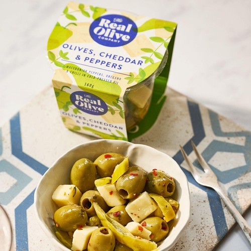 Real Olive Co. Olives, Cheddar & Peppers thumbnail 2