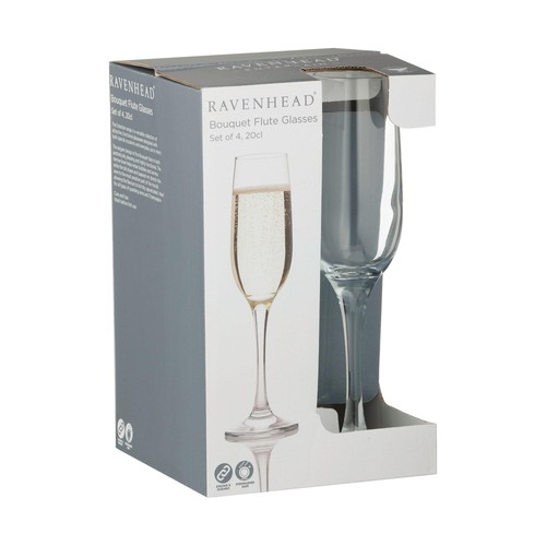 Ravenhead Bouquet Set of 4 Flute Glasses 20cl thumbnail 3