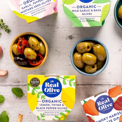 Real Olive Co. Organic Lemon, Thyme & Black Pepper Olives. thumbnail 4