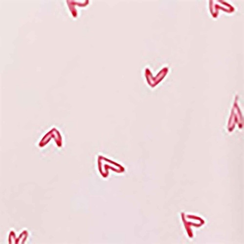 M&S Pure Cotton Heart Print Pyjama Set, 14, Pink Mix thumbnail 2