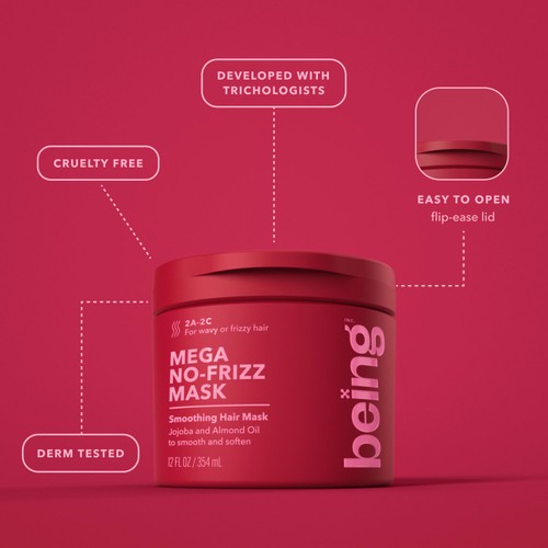 Being MEGA NO-FRIZZ Smoothing Hair Mask thumbnail 5