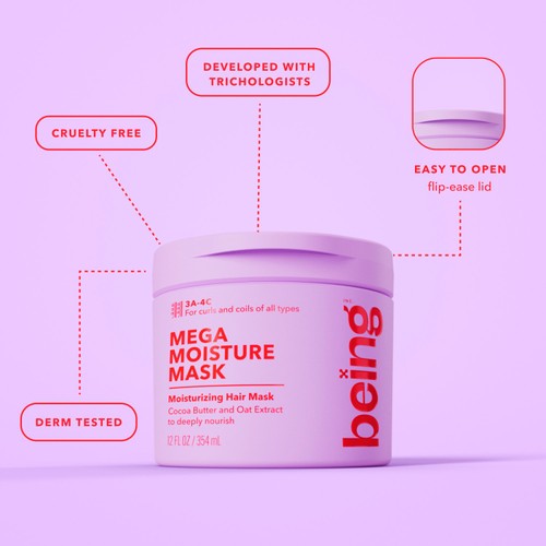 Being MEGA MOISTURE Moisturising Hair Mask thumbnail 5