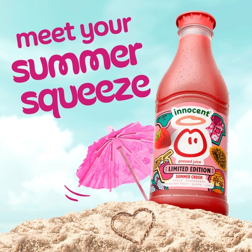 innocent Summer Crush Strawberry, Lime & Guava Juice Limited Edition thumbnail 3