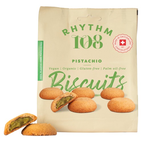 Rhythm 108 Swiss Vegan Pistachio Biscuit Share Bag