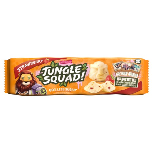 Jungle Squad Strawberry Cake Bars