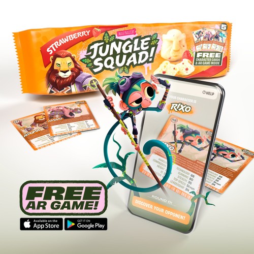 Jungle Squad Strawberry Cake Bars thumbnail 3