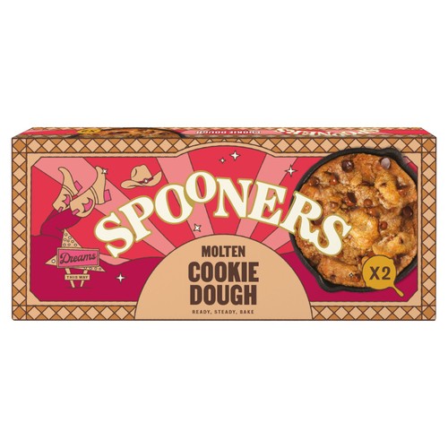 Spooners Molten Choc Chip Cookie Dough 2 x 80g