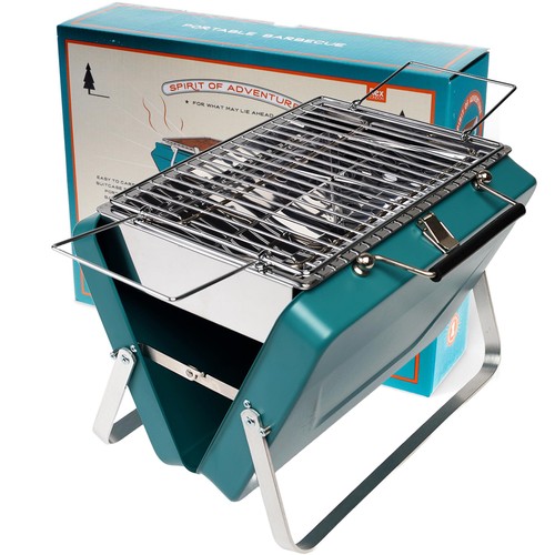 Rex London Portable Suitcase BBQ Petrol Blue thumbnail 2