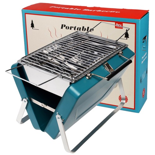 Rex London Portable Suitcase BBQ Petrol Blue thumbnail 3