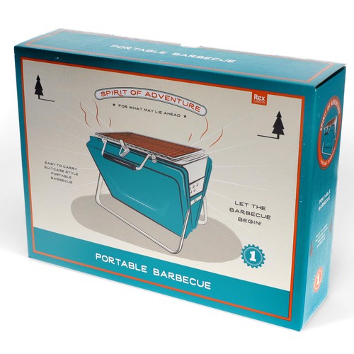 Rex London Portable Suitcase BBQ Petrol Blue thumbnail 9