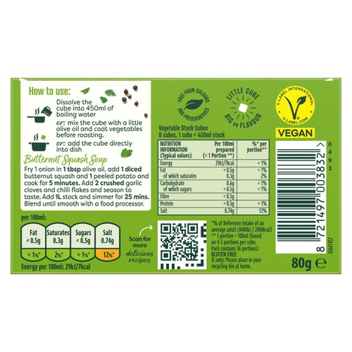 Knorr 8 Vegetable Bouil Cubes thumbnail 4