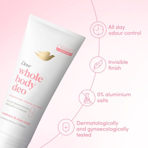 Dove Women 48h Whole Body Stick Raspberry & Rose thumbnail 3