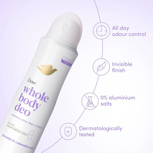 Dove Women 48h Whole Body Aerosol Lavender & Chamomile thumbnail 2