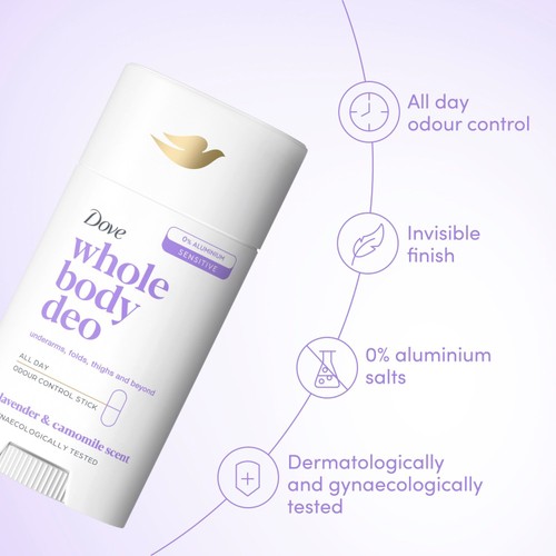 Dove Women 48h Whole Body Stick Lavender & Chamomile thumbnail 2