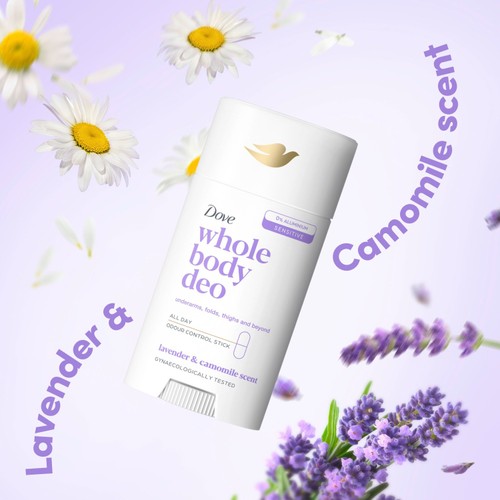 Dove Women 48h Whole Body Stick Lavender & Chamomile thumbnail 3