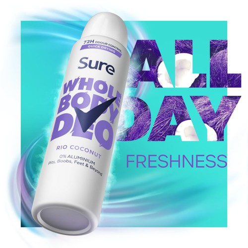 Sure Women Rio Coconut 72h Whole Body Deodorant Odour Control Spray thumbnail 3