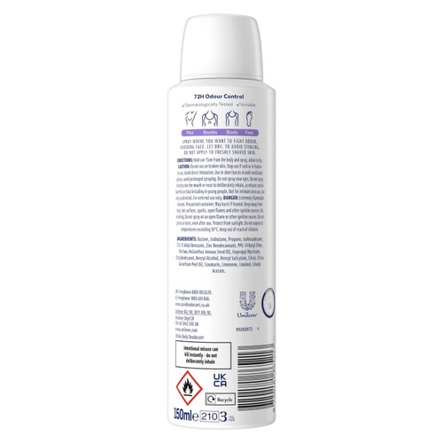 Sure Women Rio Coconut 72h Whole Body Deodorant Odour Control Spray thumbnail 7