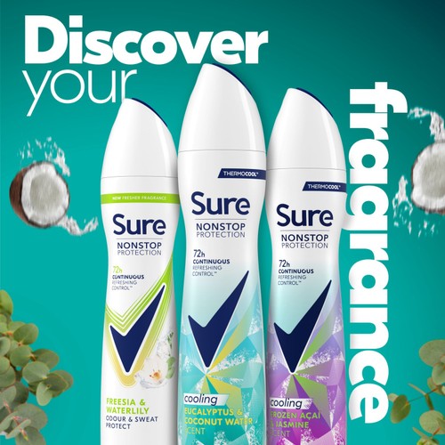 Sure Women Eucalyptus & Coconut 72h Nonstop Antiperspirant Deodorant thumbnail 5