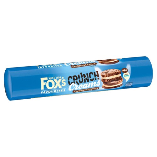 Fox's Biscuits Chocolate & Vanilla Crunch Creams thumbnail 2