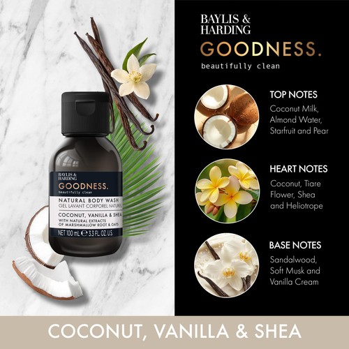 Baylis & Harding Goodness Coconut, Vanilla & Shea Body Wash thumbnail 2